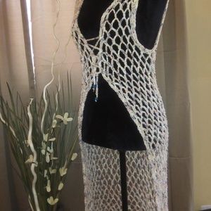 Handmade crocheted boho duster vests